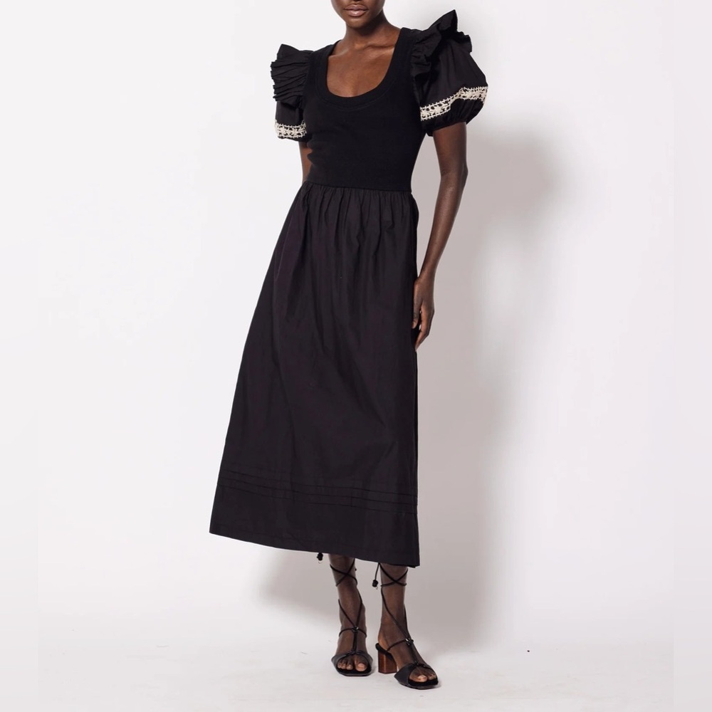 Cleobella Black Midi dress NWT